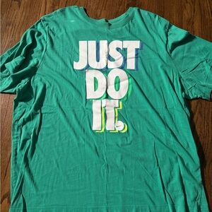 Nike Men's Teal 'Just Do It' Tee